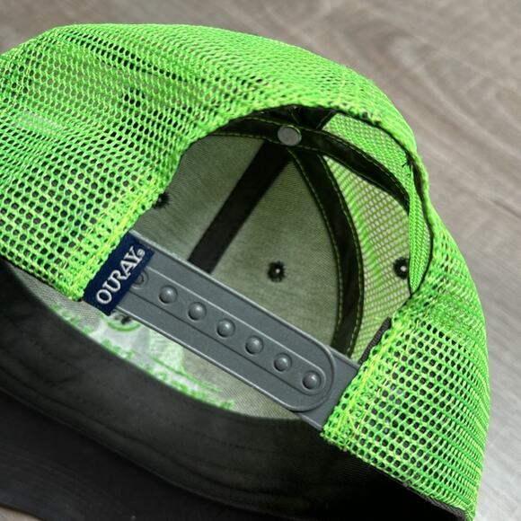 OURAY SPORTSWEAR ‘RED RIVER SKI & SUMMER AREA’ Green Mesh SnapBack Hat Women’s - Picture 7 of 8